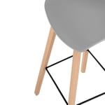 Barová židle rieno 66 cm šedá