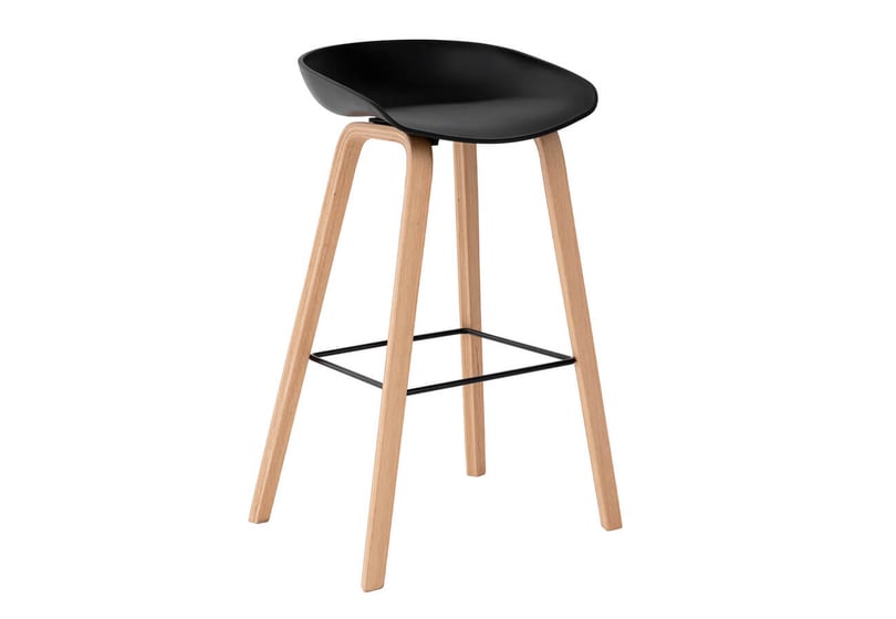 Barová židle rieno 76 cm černá