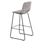 Barová židle wanor 75 cm světle šedá