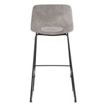 Barová židle wanor 75 cm světle šedá