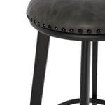 Barová židle yrub 76.5 cm tmavě šedá
