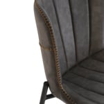 Barová židle ley 78 cm tmavě šedá