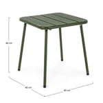 Zahradní stolek lynmar 40 x 40 cm zelený
