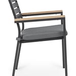 Zahradní židle melmar černo - hnědá