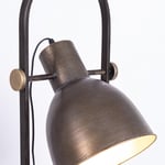 Stojací lampa s poličkou odo černá