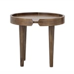 Odkládací stolek fersa Ø 50 cm hnědý
