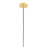 Stropní lampa blown glass gold M