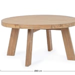 Odkládací stolek livaro Ø 80 cm přírodní
