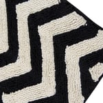 Pratelný koberec ziggo 140 x 200 cm černo-bílý