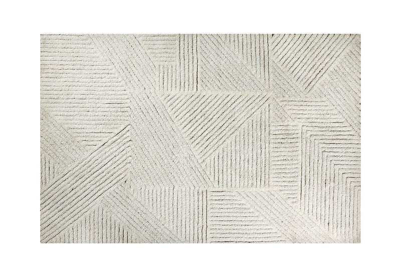 Vlněný koberec vally 170 x 240 cm béžový