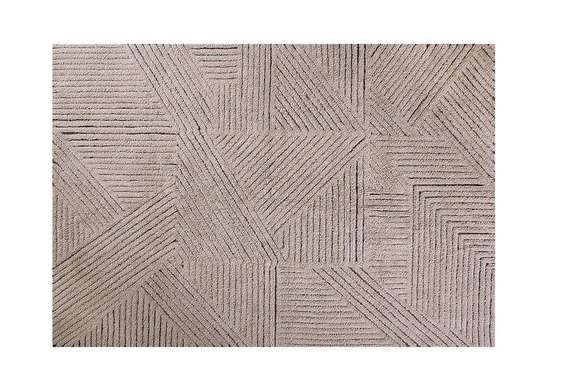 Vlněný koberec vally 170 x 240 cm hnědý