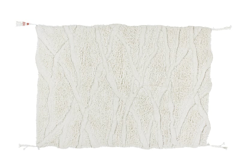 Vlněný koberec kangor 170 x 240 cm bílý