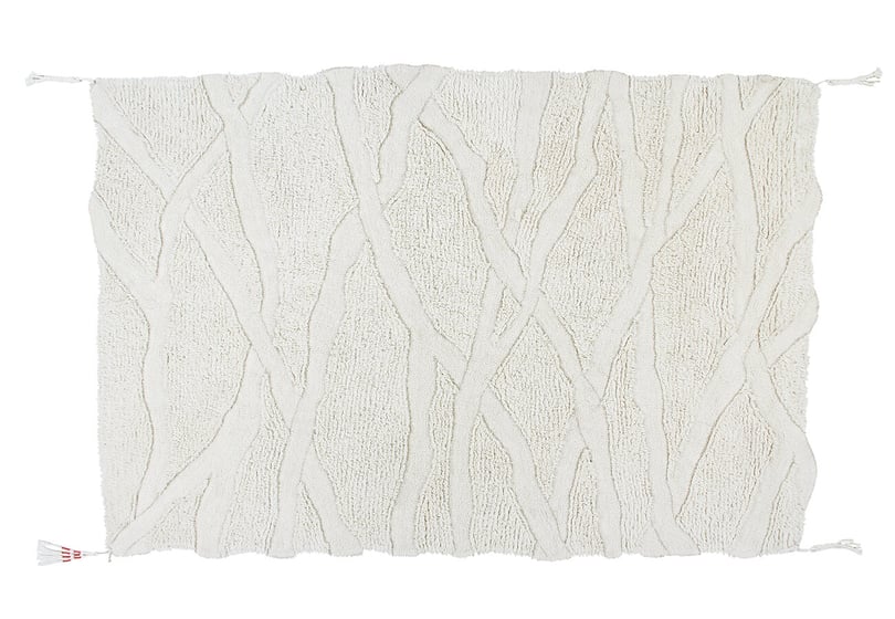 Vlněný koberec kangor 200 x 300 cm bílý