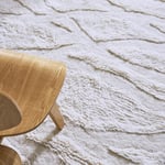Vlněný koberec kangor 200 x 300 cm bílý