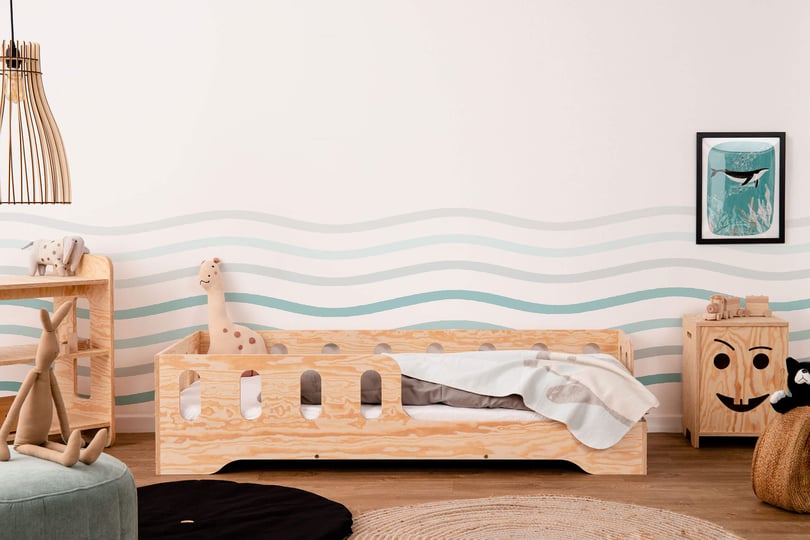 Dětská postel talia 90 x 200 cm pravá přírodní