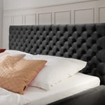 Čalouněná postel oliver s úložným prostorem 160 x 200 cm antracitová