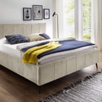 Čalouněná postel zallino s úložným prostorem 160 x 200 béžová