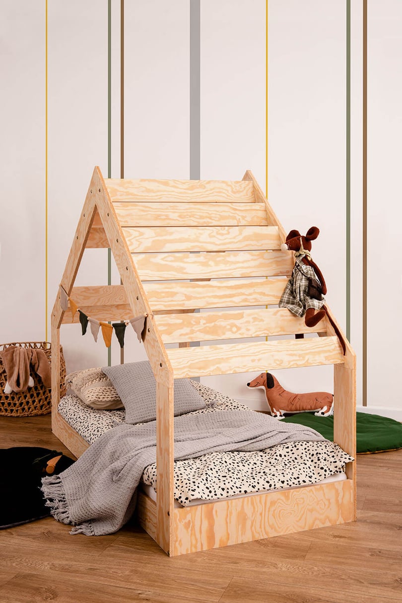 Dětská postel moni 90 x 200 cm přírodní