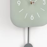 Nástěnné hodiny s kyvadlem pendulo zelené