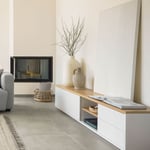 TV stolek lenbia 150 x 43,6 cm bílý
