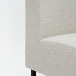Dvoumístný modul soho 120 cm šedý