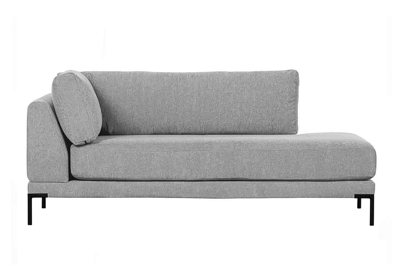 Rohový modul lupoco 200 cm pravý světle šedý
