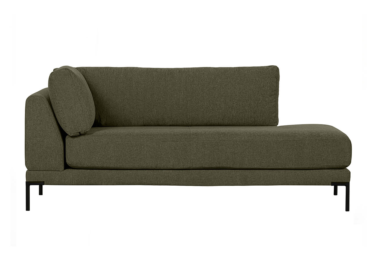 Rohový modul lupoco 200 cm pravý zelený