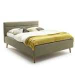 Dvoulůžková postel anika s úložným prostorem 140 x 200 cm zelená