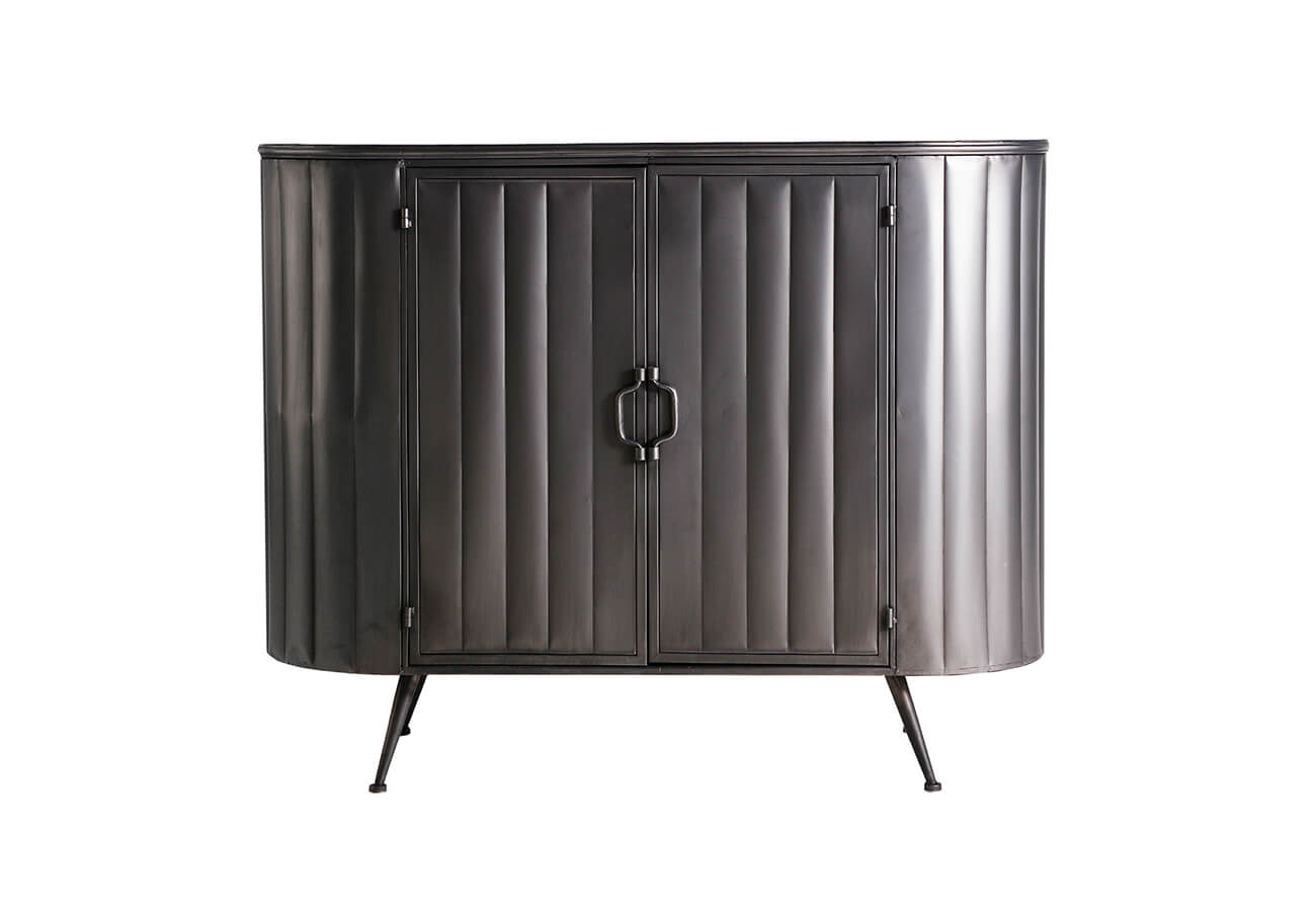 Komoda remble 100 x 38 cm tmavě šedá