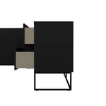 Komoda pili 176 x 76 cm černá