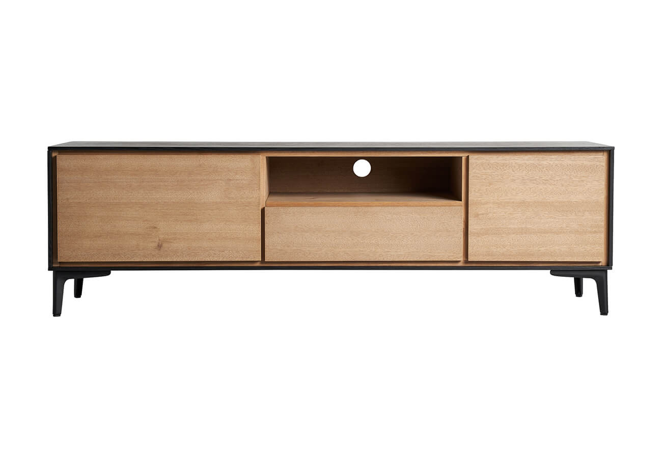 Tv skříňka sabraso 145 x 40 cm černá