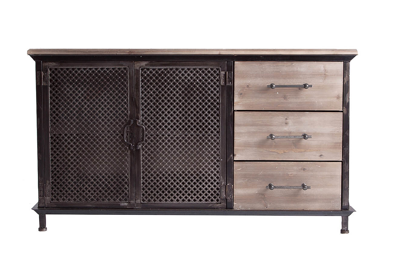 Komoda portnew 120 x 40 cm tmavě šedá
