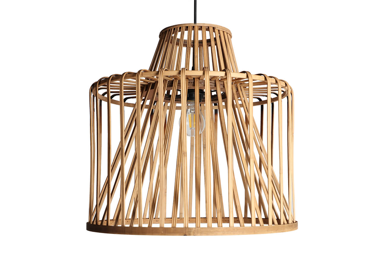 Stropní lampa tegara Ø 46 cm přírodní