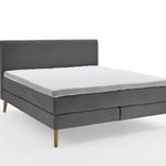 Boxspring postel elina 140 x 200 cm manšestr šedá