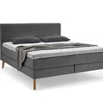 Boxspring postel elina 160 x 200 cm manšestr šedá