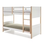 Dětská patrová postel kiara 90 x 190 cm bílá