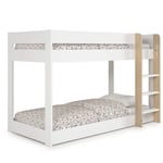 Dětská patrová postel gelano 90 x 190 cm bílá