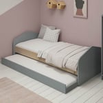 Dětská postel niafana s úložným prostorem 90 x 190 cm zelená