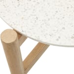 Odkládací stolek palo Ø 84,4 cm bílý