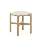 Odkládací stolek palo Ø 50 cm bílý