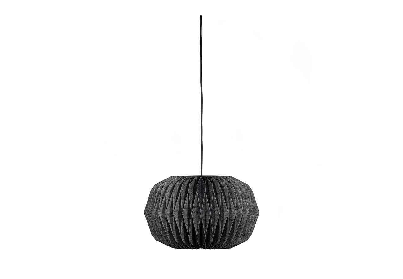 Stropní lampa lobba 25 cm černá