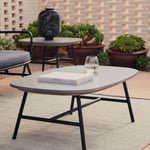 Zahradní konferenční stolek manta 100 x 60 cm černý