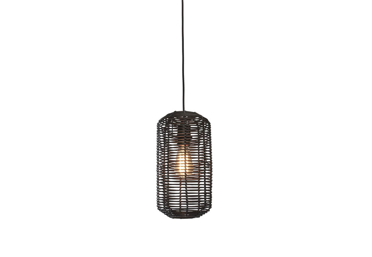 Stropní lampa tanami 35 cm černá