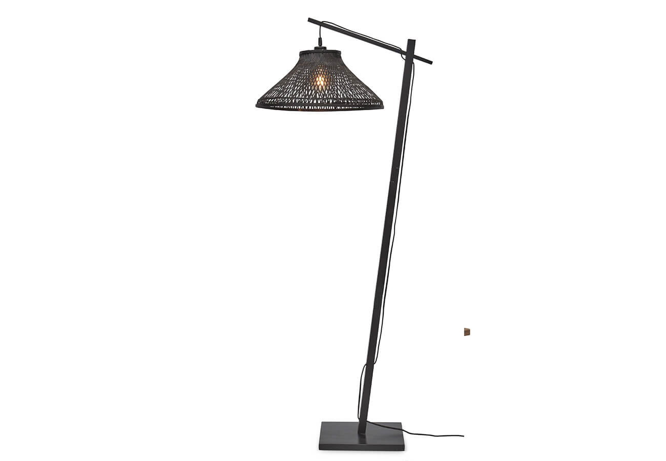Stojací lampa hitana černá