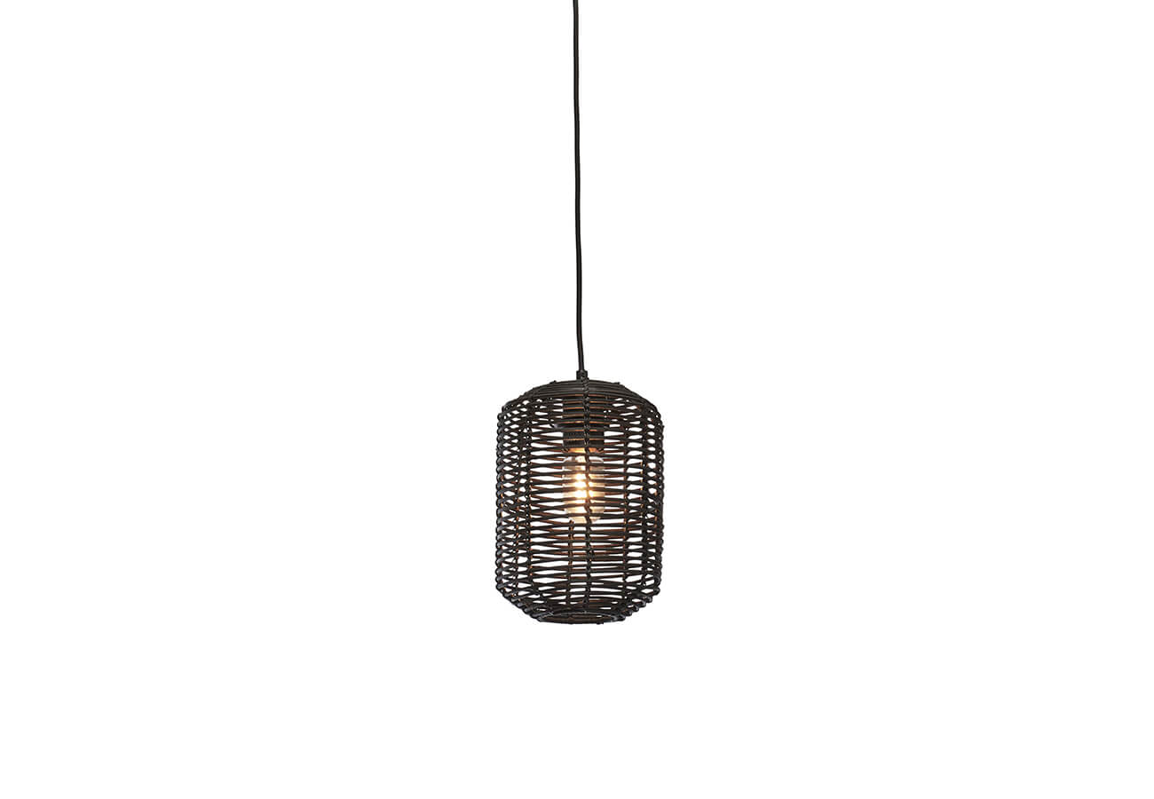 Stropní lampa tanami 25 cm černá