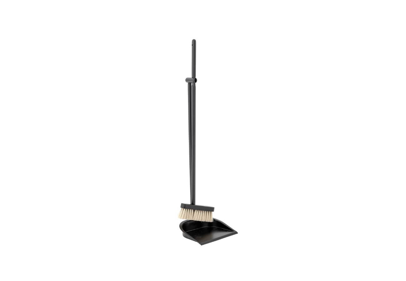 Koště a lopatka Dusty černá