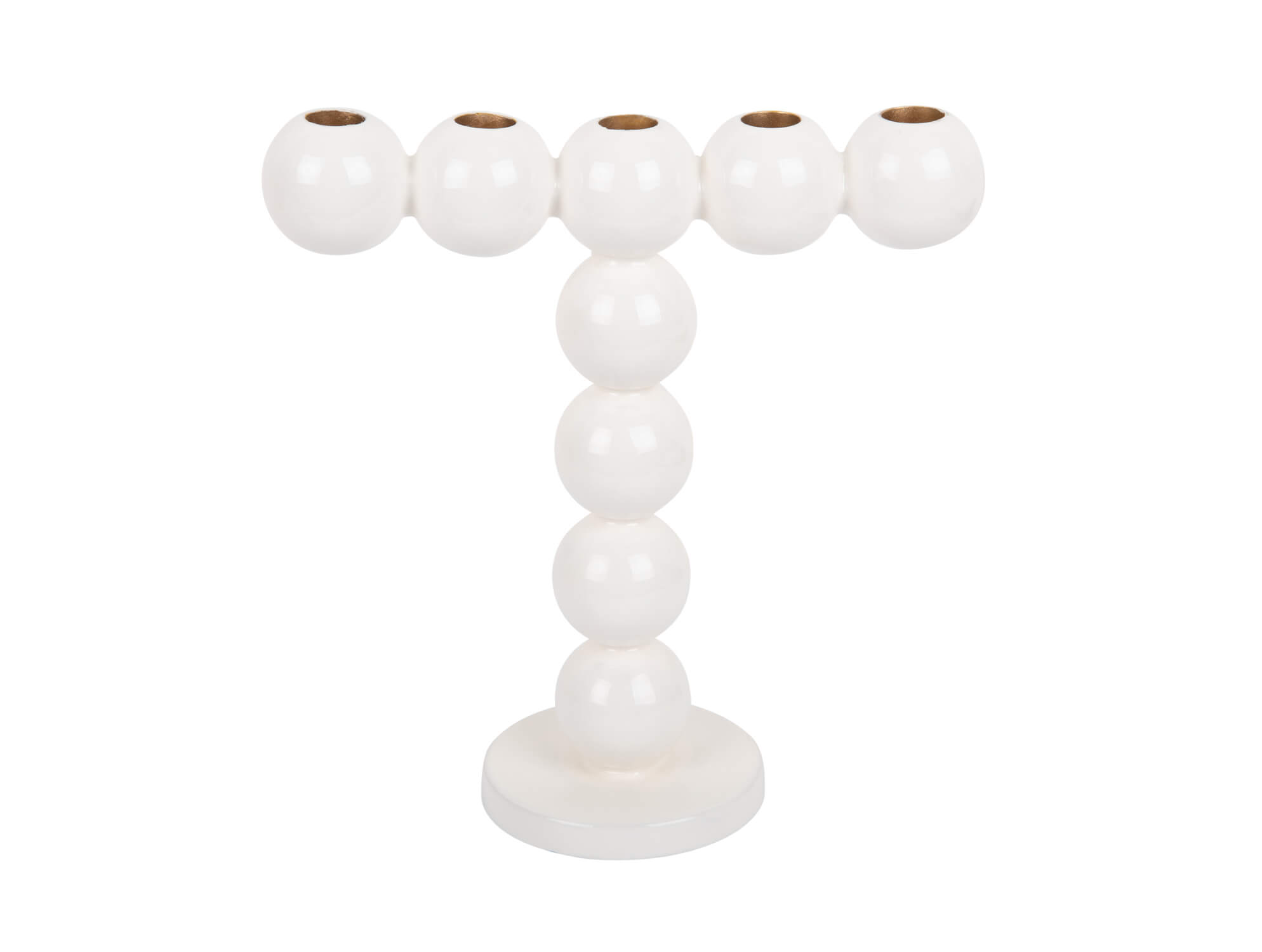 Svícen Bubbly 26.5 cm bílý
