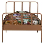 Ocelová postel mees 90 x 200 cm oranžová