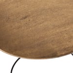Odkládací stolek lissa 30 x 40 cm mosaz