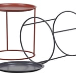 Odkládací stolek ivar s odnímatelným tácem ø 40 cm cihlový
